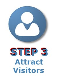 image with words step 3 attract visitors