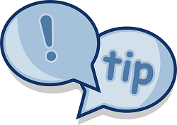 Speech Bubble With The Word Tip