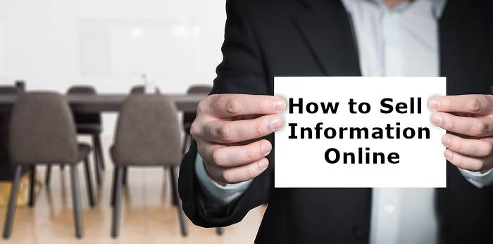 How to Sell Information Online