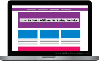 computer webpage with how to make affiliate marketing website