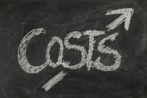 blackboard with the word costs