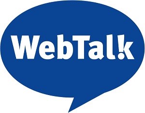 Webtalk in a speech bubble