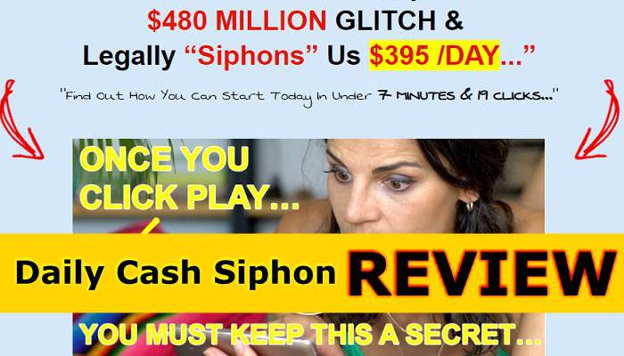 Screenshot of Daily Cash Siphon site