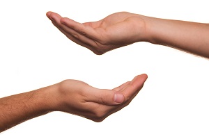 offering hands