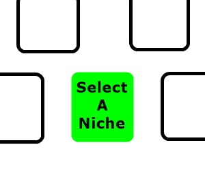 Keyboard with select a niche on a key