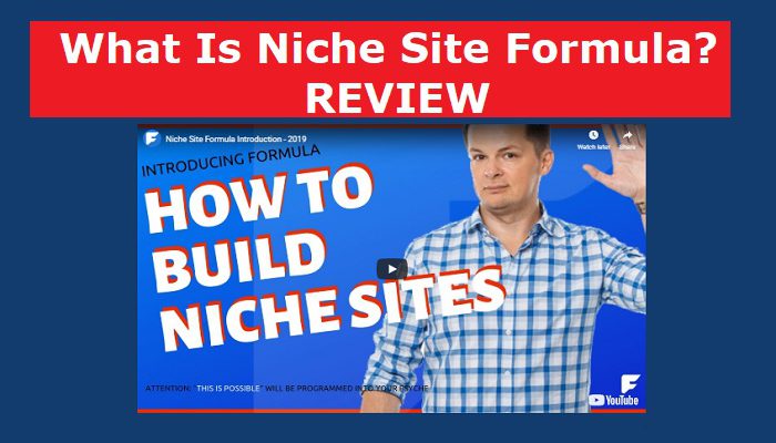 Screenshot of Niche Site Formula Website