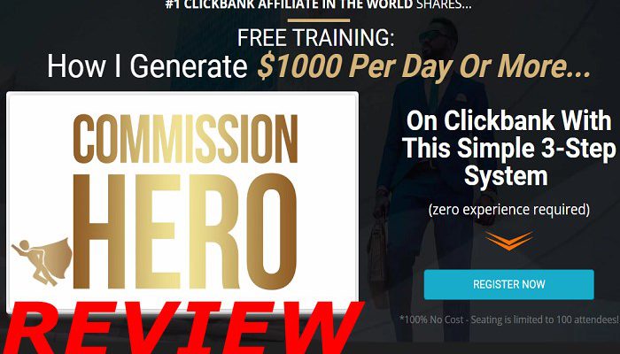 Commission Hero Website Screenshot